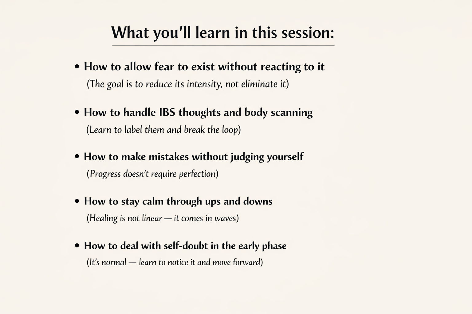 Gut–Mind Clarity Session