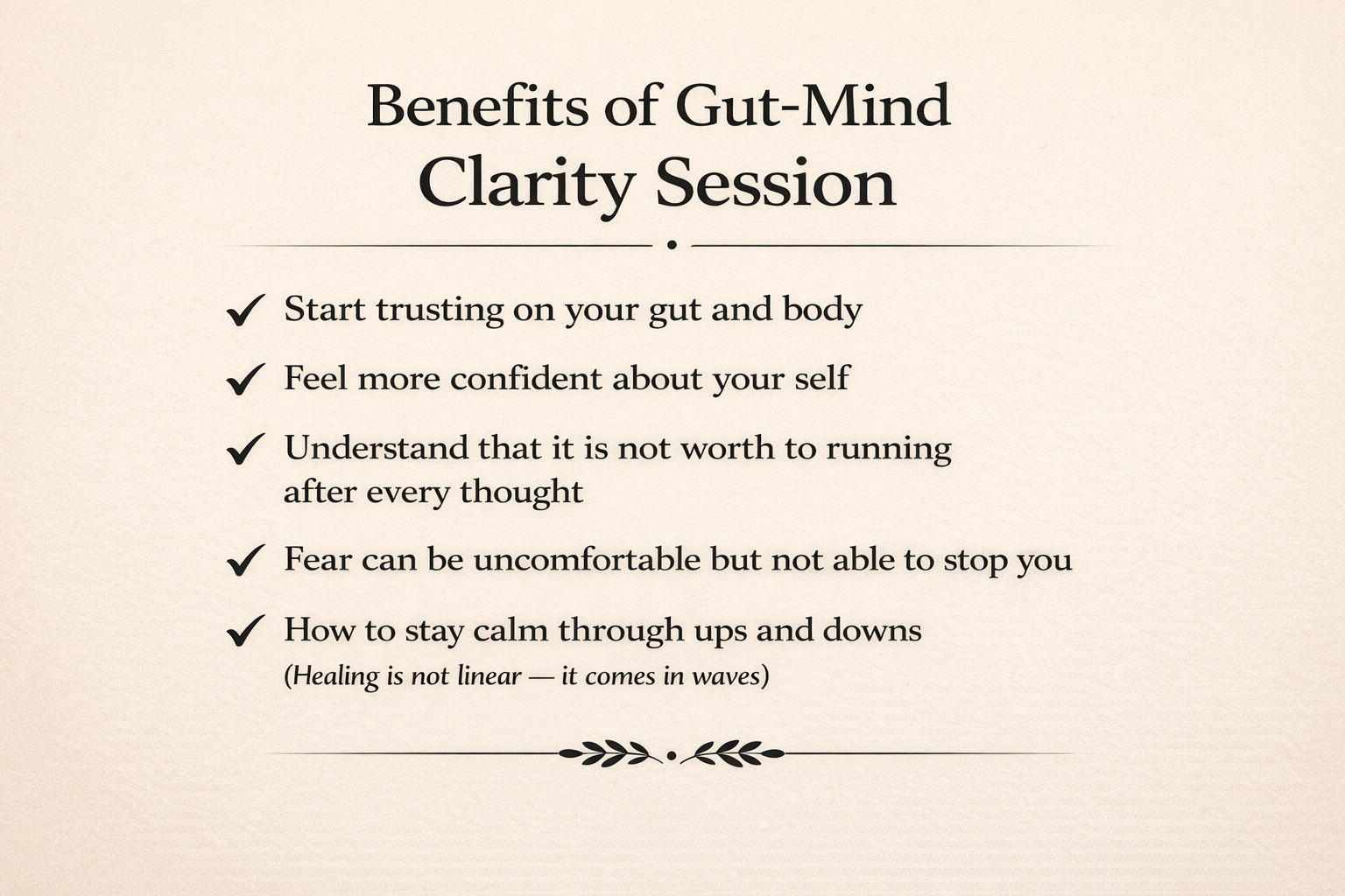 Gut–Mind Clarity Session