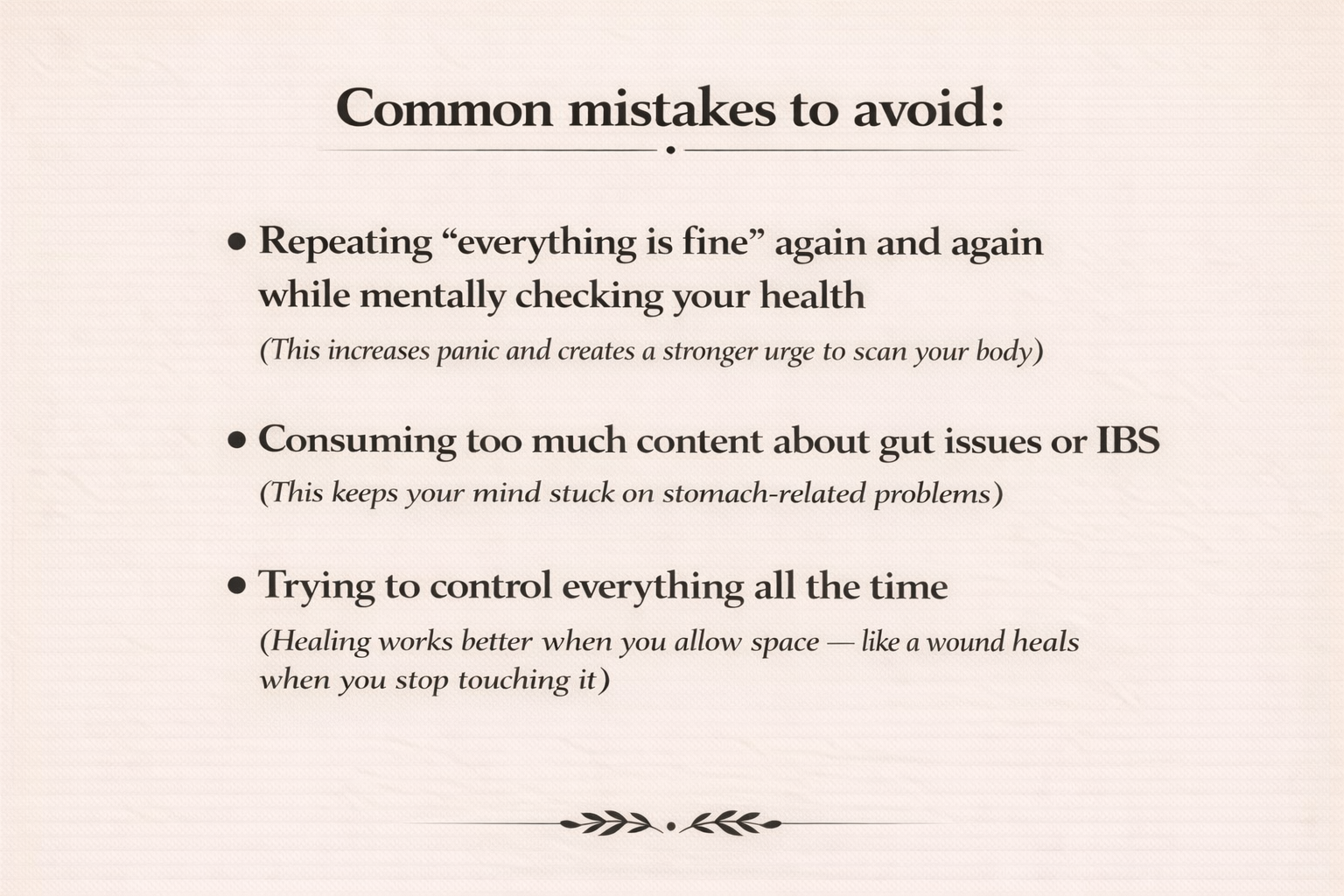 Gut–Mind Clarity Session