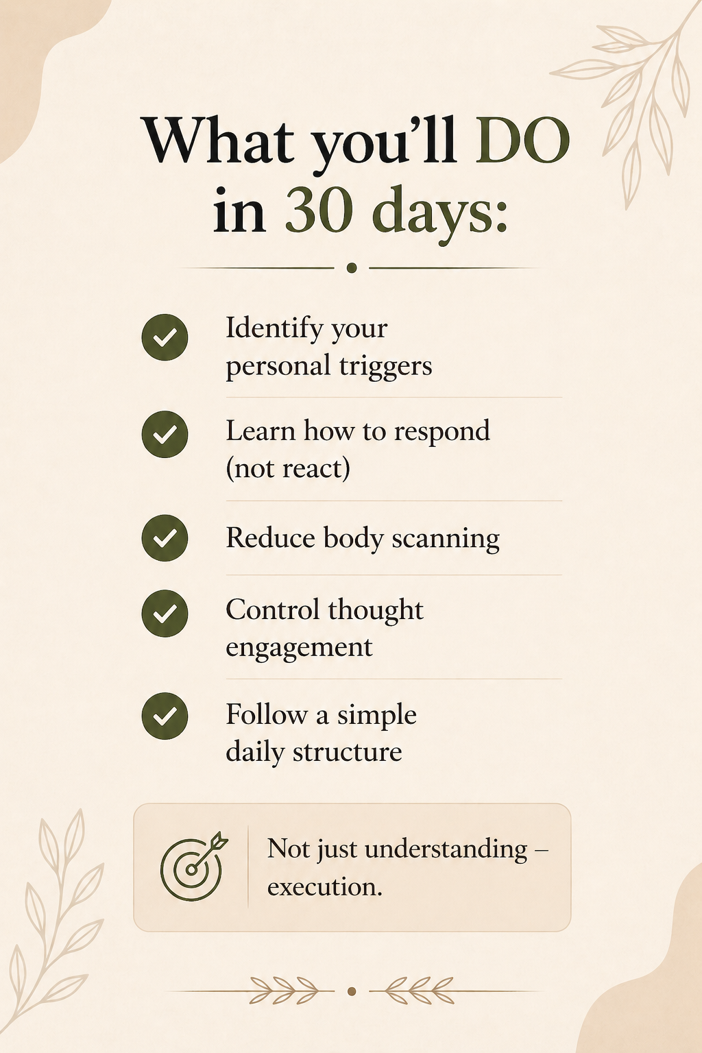 Mind-Body Pattern Retrain Program
