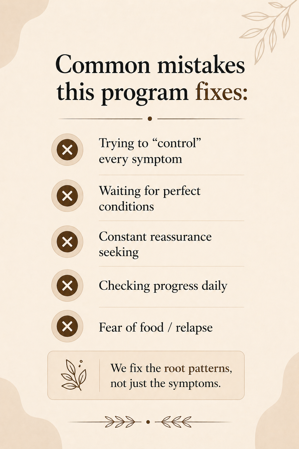 Mind-Body Pattern Retrain Program