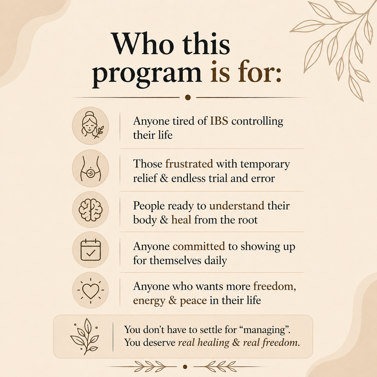 Mind-Body Pattern Retrain Program
