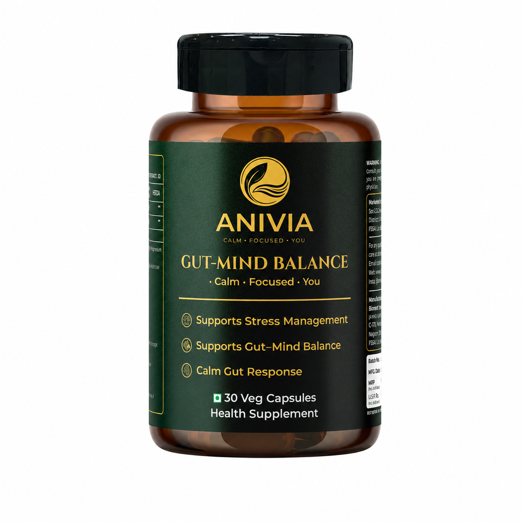 Anivia Gut-Mind Balance| IBS Relief + Gut Mind Support Capsules